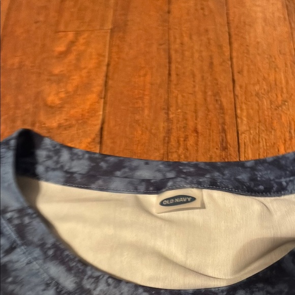 Old Navy Blue Long Sleeve UV Protection Swim Tie-Dye Shirt - Picture 2 of 11